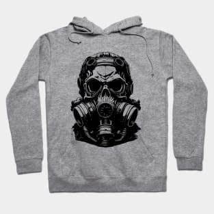 skull with a gasmask Hoodie